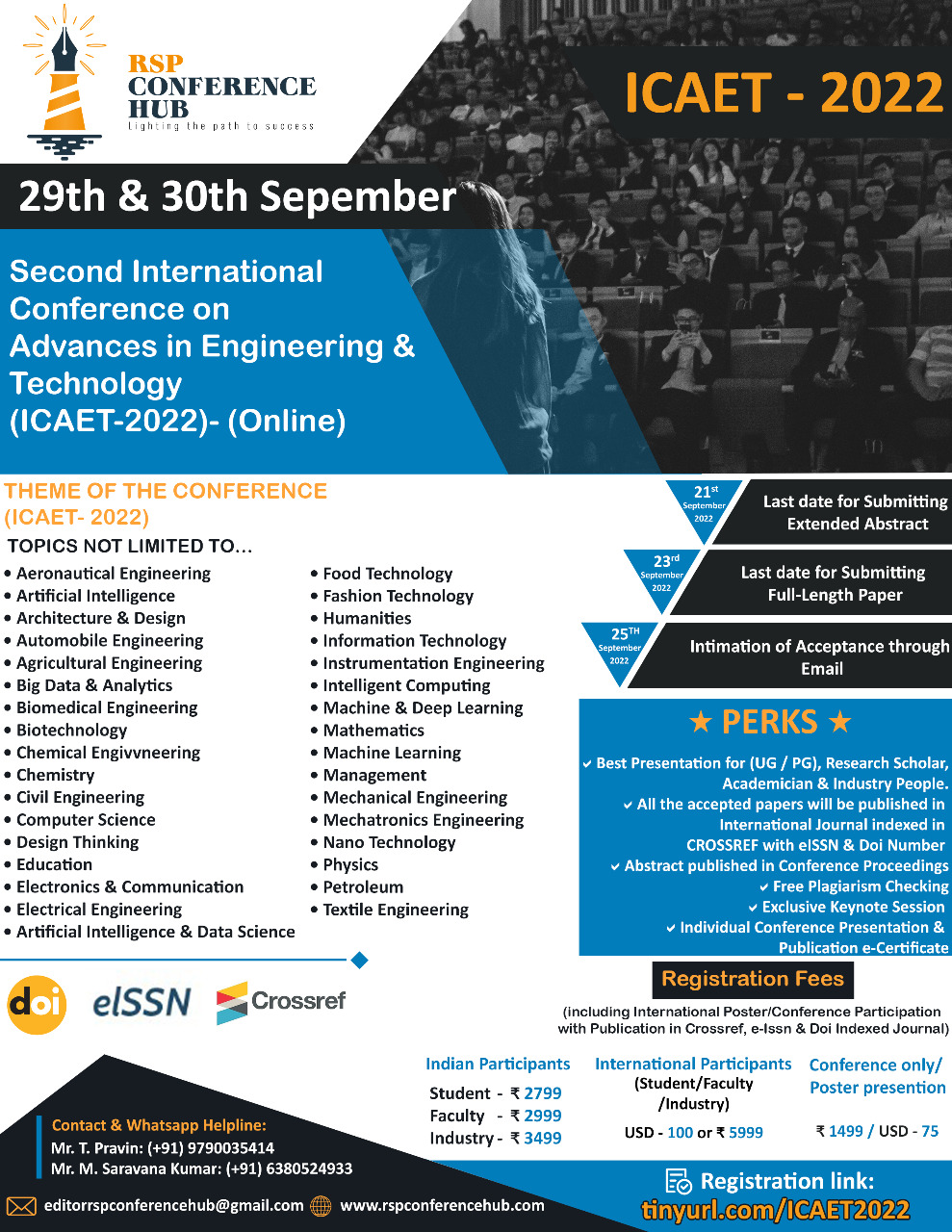 Second International Conference on Advances in Engineering and Technology IInd ICAET 2022